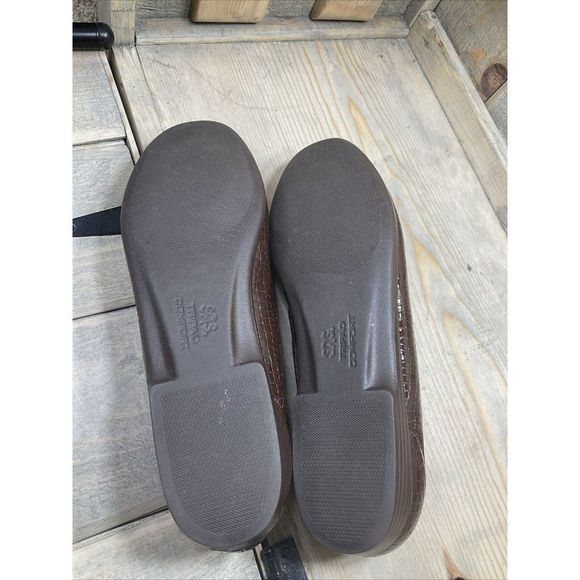 Sas Tripad Comfort Foot Bed Simplify Brown Croc Loafer SlipOn Womens US11 Patent - Picture 6 of 9